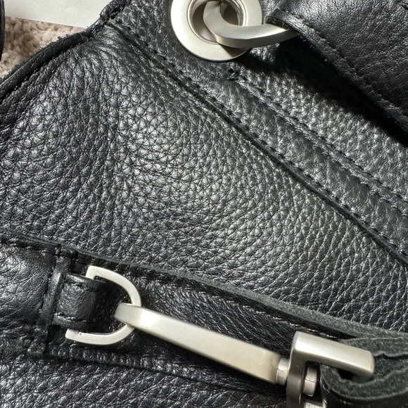 Rare Hammett Tony small black grained leather with brushed silver hardware - Picture 5 of 7